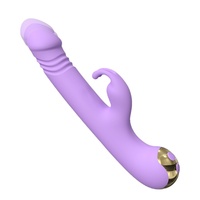 Sihande SHD-S522 Hasenförmiger Teleskopischer Automatischer Vibrator mit Schnellem Stoßen Elektrischer Dildo 59 DB Geräuschpegel für Frauen