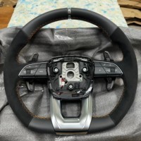 Volant Audi en fibre de carbone YLB pour A1 A3 A4 A5 A6 A7 C6 C7 S3 S4 S5 S7 Q3 Q5 Q7 SQ5 RS RS3 RS5 RS6 B8 B9 8P 8V R8 TT