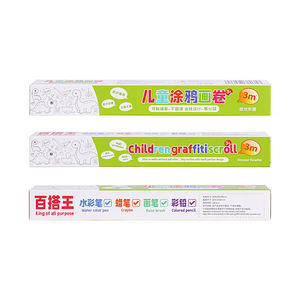 Rollo de Papel para Pintar para Niños, 300 cm, Versión en Inglés, Paquete de Caja de Regalo, Rollo Gigante para Colorear, Papel para Dibujar, Bloc de Dibujo, Rollo de Papel para Marcadores - Product Image 1