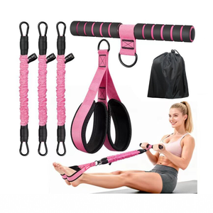 Kit de Barra de Pilates Portátil Aofit con 3 Bandas de Resistencia, Equipo de Ejercicio para Gimnasio en Casa, Entrenamiento de Fuerza para Todo el Cuerpo, Yoga - Product Image 1