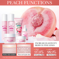 Labels privés Peach Lactobacillus Ensemble de soins de la peau du visage doux et nourrissant Coffret cadeau luxueux apaisant hydratant en profondeur