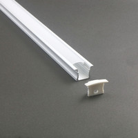 Profilé en aluminium extrudé 6063-T5 pour bande LED, 23*15MM, pour décorations lumineuses, service de découpe
