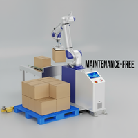 Paletizador Robótico JINWEI DS-CR45 de 45 kg y 1947 mm, 6 Ejes, ISO 10218, CE, UL, 8 piezas/min, IP67, para Líneas de Producción Industriales de Alta Resistencia