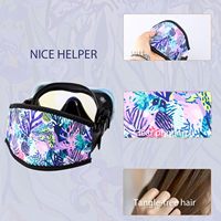 Couvre-lunettes de plongée en néoprène multicolore pour adulte et enfant, équipement de plongée en néoprène par sublimation
