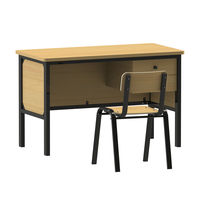 Meubles scolaires modernes, ensemble de table et de chaises de classe en bois avec tiroirs pour l'école et le bureau