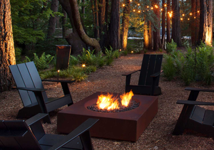 Chimenea de Metal Independiente para Propano, Quemador Seguro de Biocombustible, Fabricada en Acero Corten, Chimenea de Gas - Product Image 5