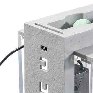 アクリル水槽タンク,小型家庭装飾デスクトップUsbウォーターポンプ付き - Product Image 5
