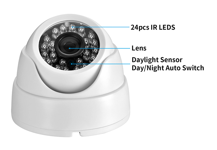H.265 Audio Recording 4MP HD POE Power Supply CCTV Security Surveillance Home Protection Dome IP Network Camera IPC