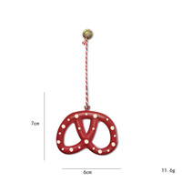 Ornements de Noël en métal, pendentifs suspendus Père Noël et Bonhomme de neige, décorations de Noël à suspendre, décorations de fêtes de Noël
