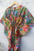 Nouvelle arrivée, robe kaftan longue en coton naturel, taille unique, respectueuse de l'environnement, pour femmes, idéale pour la plage