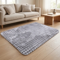 Tapis moelleux en fausse fourrure de lapin, effet nuage, doux et confortable, pour salon, chambre, coin lecture, ou comme tapis de détente.