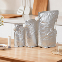 Sacs de conservation sous vide pour riz en aluminium de qualité alimentaire avec valve en plastique réutilisables, sacs anti-soleil pour la cuisine