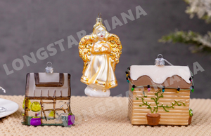 Ornements de Noël <span class=keywords><strong>en</strong></span> <span class=keywords><strong>verre</strong></span> <span class=keywords><strong>soufflé</strong></span> délicat, décoration de la maison, ornements <span class=keywords><strong>en</strong></span> <span class=keywords><strong>verre</strong></span> de luxe pour la maison, cadeaux de Noël, fête de vacances - Product Image 5