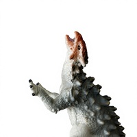 Jouet dinosaure Saichania en silicone - Figurine d'animal préhistorique blindé, éducatif et de collection, vente en gros