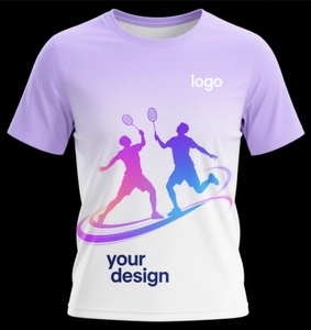 T-shirt de sport cool de course personnalisé t-shirt coupe sèche sublimation 100 polyester vente en gros de t-shirts à impression personnalisée de course - Product Image 4