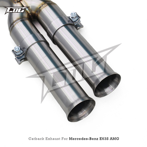 ท่อไอเสียแบบตรงรุ่นสำหรับ Mercedes-Benz E63/E63S AMG W212 ปี 2008-2013 Boska สแตนเลสสตีล Valvetronic Muffler แบบขัดเงา - Product Image 2