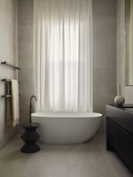 Baignoire d'angle en béton GFRC Vietnam moderne, légère, résistante aux taches et imperméable – Fournisseur d'exportation en gros