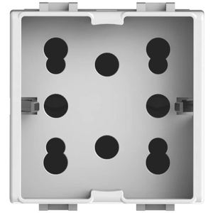 4Box .H21 Enchufe Empotrable de 3 Tomas Schuko Bipasso IP44 Plástico con Conexión a Tierra Estándar 230 V - Product Image 1