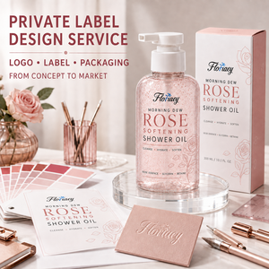 Huile de Bain à la Rose Marque Blanche, Soin Corporel Hydratant en Profondeur à Base d'Huile pour Peaux Sèches, Adoucissante, Nettoyante, Huile de Douche, Logo Personnalisé OEM - Product Image 3