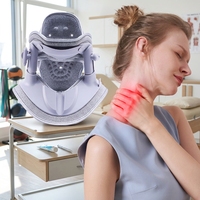 Attelle cervicale confortable brevetée aux États-Unis, certifiée CE ROHS, avec bouton de réglage, adaptée à la physiothérapie, dispositif de traction cervicale