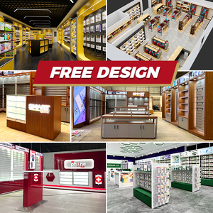 Fabricación China teléfono móvil tienda de reparación de teléfono de pantalla de teléfono móvil de vidrio de mesa de tienda de pantalla de teléfono móvil escaparate