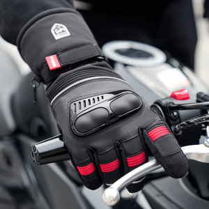 <span class=keywords><strong>Gants</strong></span> de Moto en Cuir d'Hiver pour Hommes, Tactiles, pour Motocross, Cyclisme et Sports de Plein Air, Style Doigt Complet - Product Image 4