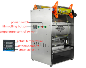Máquina de sellado de <span class=keywords><strong>bento</strong></span> plástico thali bandeja de comida máquina de sellado - Product Image 3