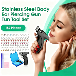 Artefact de <span class=keywords><strong>piercing</strong></span> d'oreille en acier inoxydable, pistolet à clous d'oreille avec motif de nez et de lèvres, pistolet à <span class=keywords><strong>piercing</strong></span> pour enfants, vente en gros - Product Image 2