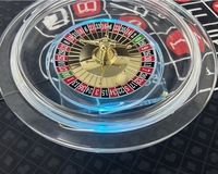 Machine de roue de roulette à zéro pour jeu de fête Texas Baccarat Club Roulette de jeux de casino de luxe en bois massif