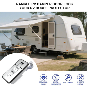 Serrure de boîte à outils, verrou de tige scellé, serrure de <span class=keywords><strong>coffre</strong></span> de camping-car, serrure de <span class=keywords><strong>coffre</strong></span> chromée, loquet à compression à levier pour boîte latérale de bus - Product Image 6