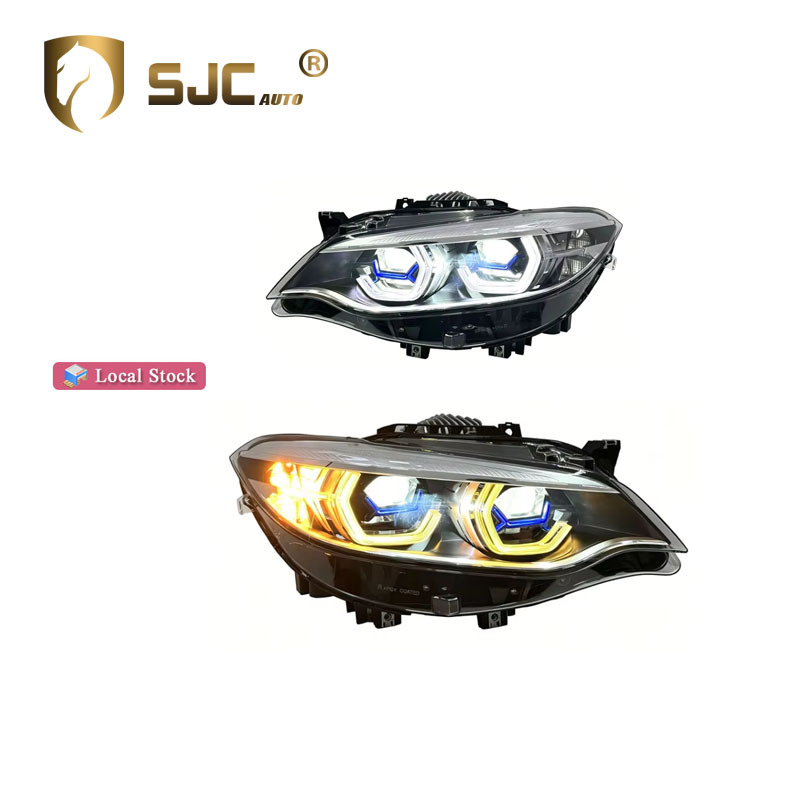 Sjc V2 Laser-Style Dual-Color LED Headlight Assembly For BMW 2 Series F22 / F87 2014-2021 LED DRL