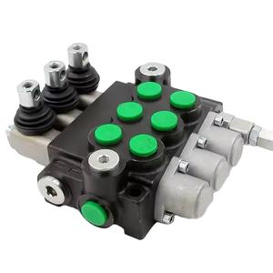 Vanne directionnelle hydraulique manuelle P40-U34-OT à 3 bobines pour la vente en gros de machines de construction et OEM disponible - Product Image 1