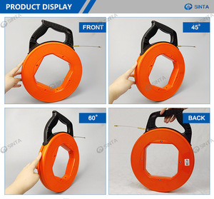 Manico ergonomico filo Non conduttivo strumento di trazione cavo elettrico estrattore nastro di pesce in fibra di vetro con custodia e tenditore di fissaggio - Product Image 3