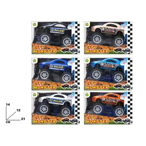 Coche de juguete de fricción City Monster 21x14x12 cm, modelos de policía y carreras para niños - Product Image 1