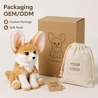 Fabricant de jouets en peluche personnalisés Renard Fennec, poupée sur mesure avec animal en peluche doux de la forêt, certifié CE, faible MOQ, OEM ODM