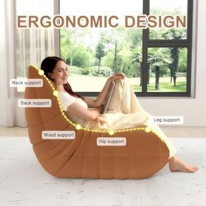 Unisofa Köpük Fasulye Torbası Bölmeli Kanepeler Kutuda Satılık Ev Mobilyaları Sünger Kavisli Kanepe Lüks Sıkıştırılmış Tembel Kanepe - Product Image 3