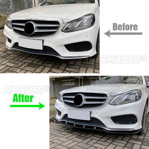 Kit de carrocería para parachoques delantero de coche, alerón, divisor y labio de parachoques para Benz W212 Modelo Deportivo E250 E350 E400 2013-2015 - Product Image 4