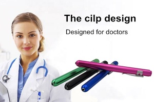 <span class=keywords><strong>2025</strong></span> xu hướng <span class=keywords><strong>mini</strong></span> <span class=keywords><strong>LED</strong></span> bút ngọn đuốc trắng vàng ánh sáng tùy chỉnh logo Chẩn Đoán Y tế túi Penlight cơ thể nhôm sử dụng khẩn cấp - Product Image 4