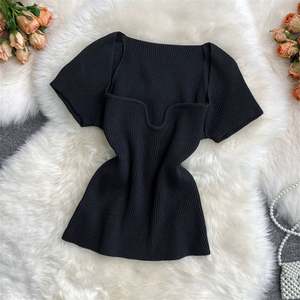 Body Sexy sin Mangas con Cuello en V K101, Ropa Interior Femenina, Top Corto sin Hombros - Product Image 4