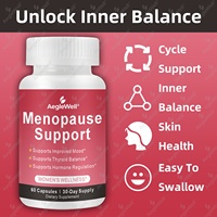 Compléments AegleWell pour la ménopause, aide à soulager les bouffées de chaleur et les sueurs nocturnes, soutien à l'équilibre hormonal, pour femmes