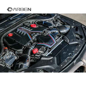 Carben mới MP phong cách khô sợi carbon động cơ bìa cho F90 M5/F91/F92 M8/F93-Carbon Đen - Product Image 4
