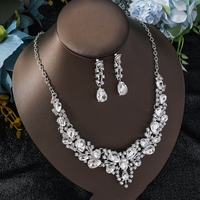 Collier et boucles d'oreilles vintage en forme de goutte d'eau, bijoux de mariage pakistanais Yuminglai, perles afghanes, kiribatiennes, turques, pour femmes