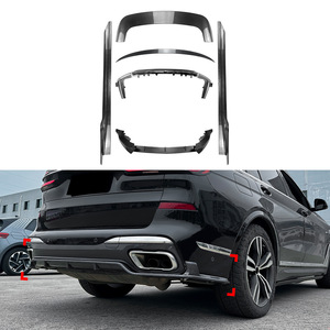 Amp-Z BMW X7 G07 M Sport Carbon Fiber Body Kit Rear Lip Side Skirts Diffuser Matte Finish - Product Image 1