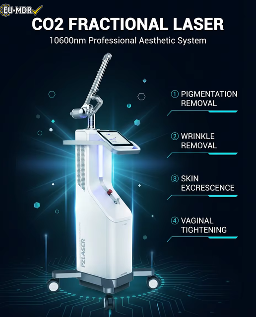 pzlaser Medical CE Approved Professional CO2 Fractional Laser Machine High Quality 10600nm Skin Resurfacing Laser Equipment