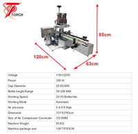 Machine de bouchage automatique de bouteilles en plastique de bureau économique, petite machine de bouchage à vis pour verre, machine de bouchage pour parfum, machine de bouchage pour animaux de compagnie