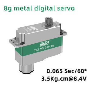 PTK 7308 MG-D 8G Factory DIY DLG Modelo X08 Engranaje Digital de Metal con Carcasa Metálica para RC, Piezas y Accesorios al por Mayor - Product Image 3