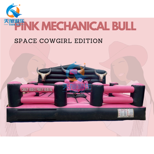 <span class=keywords><strong>Structure</strong></span> électrique rotative mécanique <span class=keywords><strong>gonflable</strong></span> de défi de rodéo de taureau fou de cochon rose de nouvelle conception pour la location d'événements extérieurs - Product Image 6