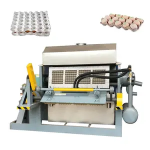 Bandeja ovo de polpa de papel automático, linha de produção/papel de resíduos, reciclar, usado, máquina bandeja de ovos/pequena máquina bandeja de papel com secador