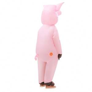 Adulto Cosplay Animal traje mascota disfraz <span class=keywords><strong>Halloween</strong></span> traje inflable gordo lindo cerdo Rosa vestido de lujo disfraz inflable <span class=keywords><strong>para</strong></span> fiesta - Product Image 4