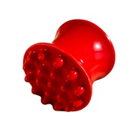 Masseur corporel et facial en céramique Faye YJ013 avec pierres chaudes, poignée 3D, couleur rouge, avec outil Guasha